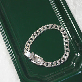 Silver Belt Bracelet