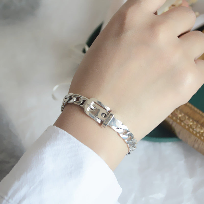 Silver Belt Bracelet