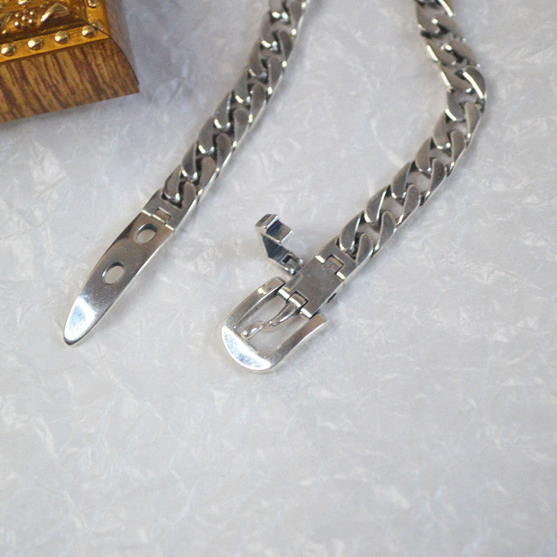 Silver Belt Bracelet